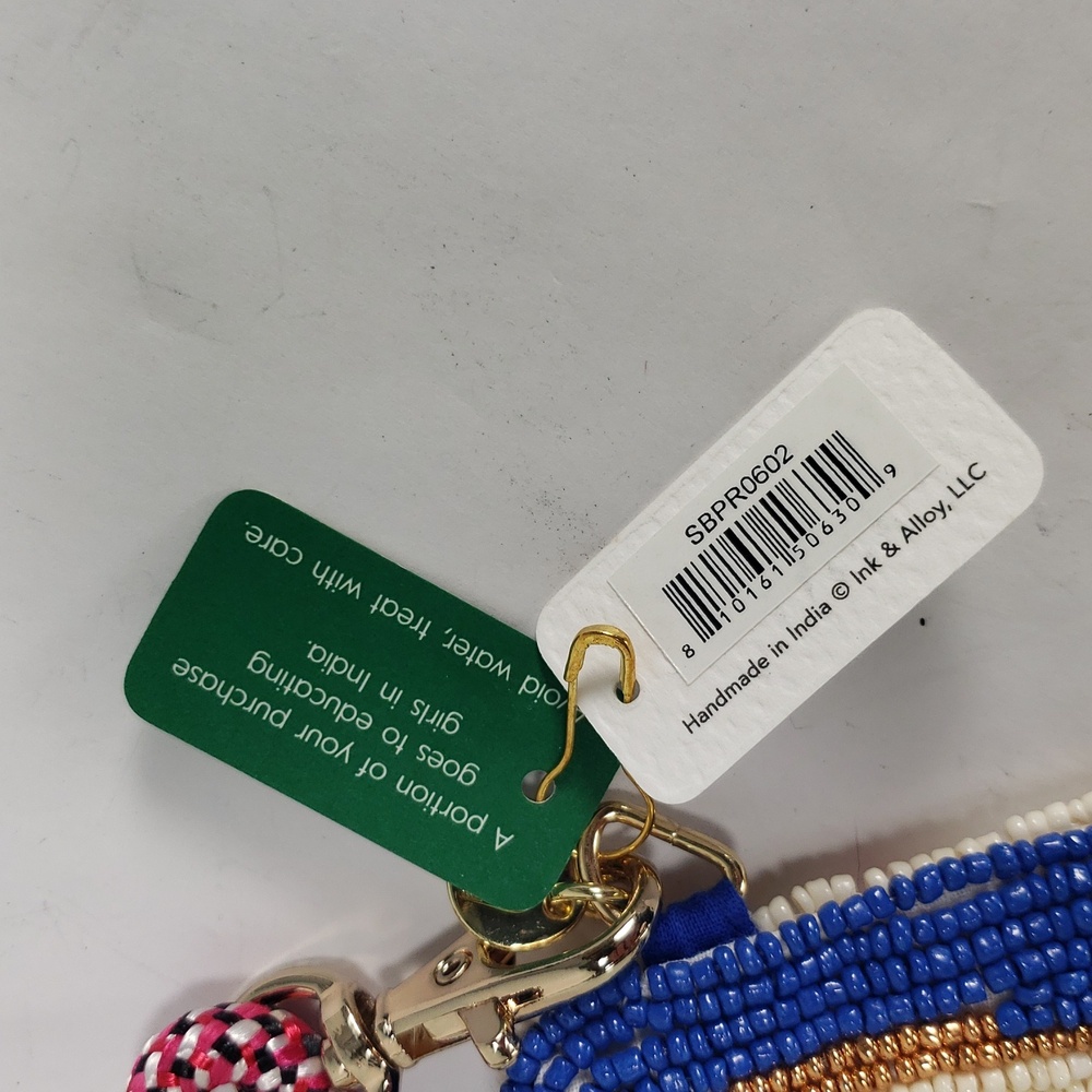 NWT INK + ALLOY LEILA SARDINE SEED BEAD CLUTCH CROSSBODY BAG PURSE - Picture 16 of 16